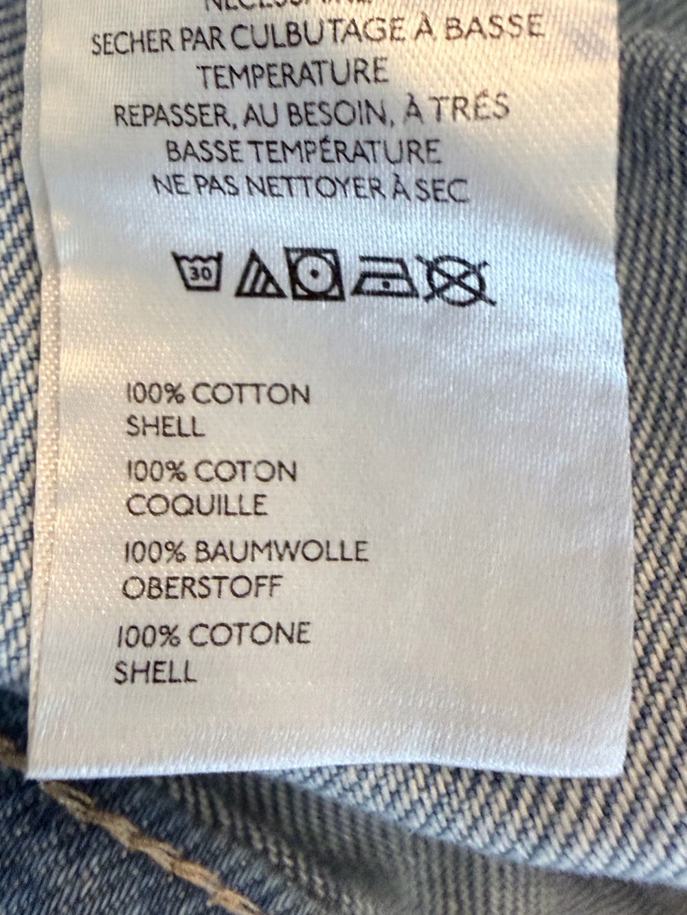 We The Free Free People Button Front Denim Mini Skort Size 29 Light Wash - Picture 9 of 9